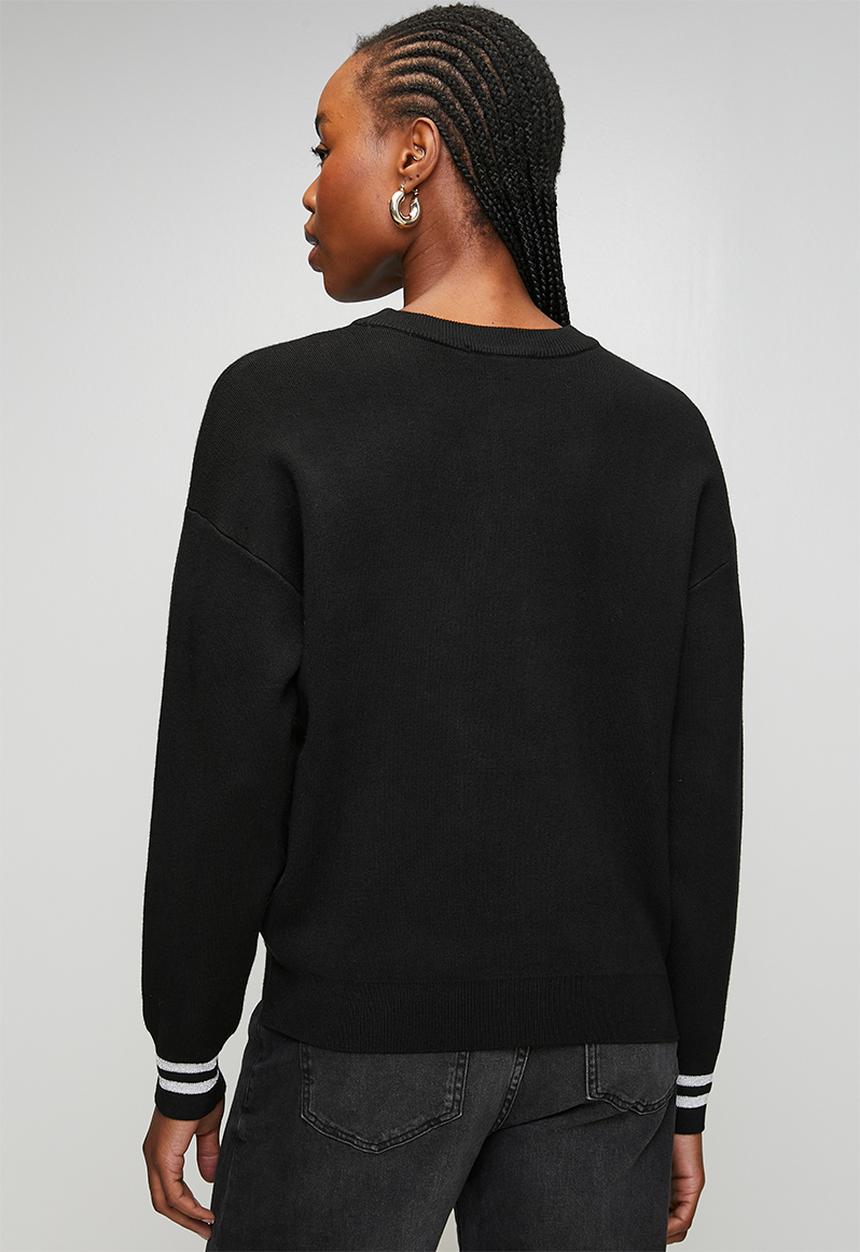GUESS - Sylvie Logo Sweater - Jet Black