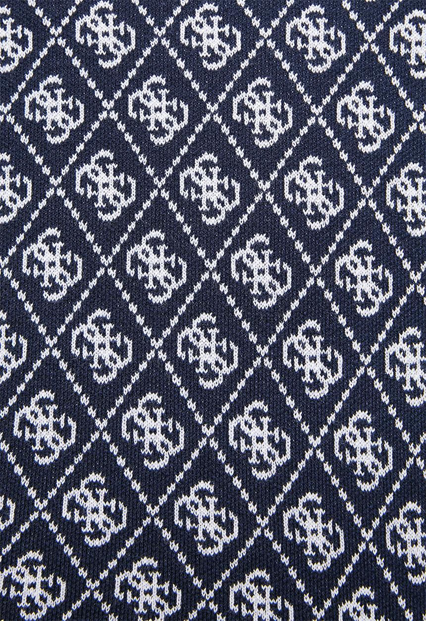 GUESS - Aubrey 4G Sweater - Blue And Cream