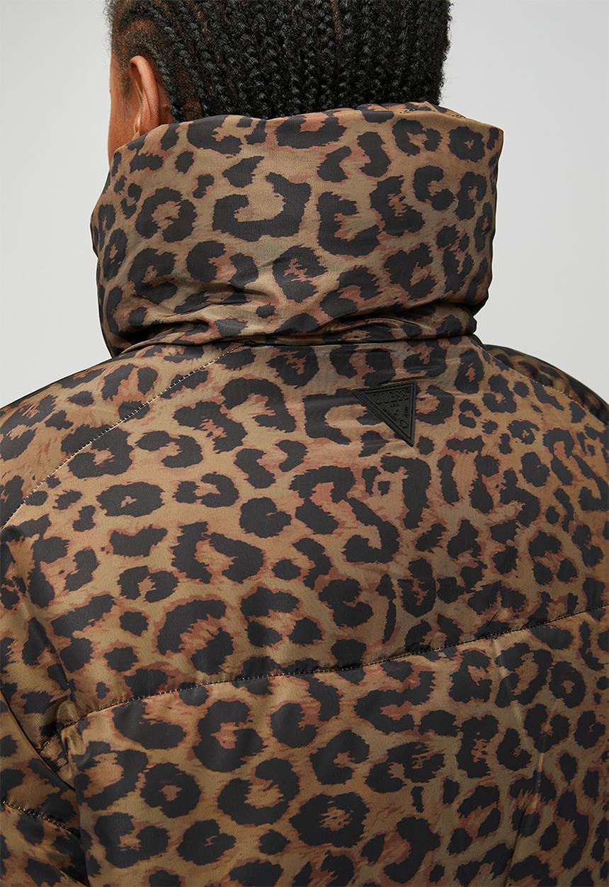 GUESS - Martina Print Crop Puffa - Savage Night