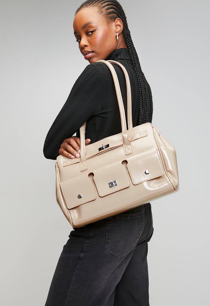 Tessa Design - Adira Satchel Bag - Cream