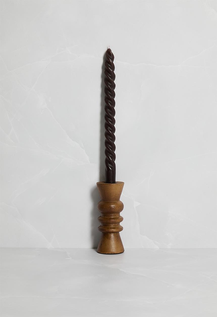 Sixth Floor - Wooden Candle Holder - Natural