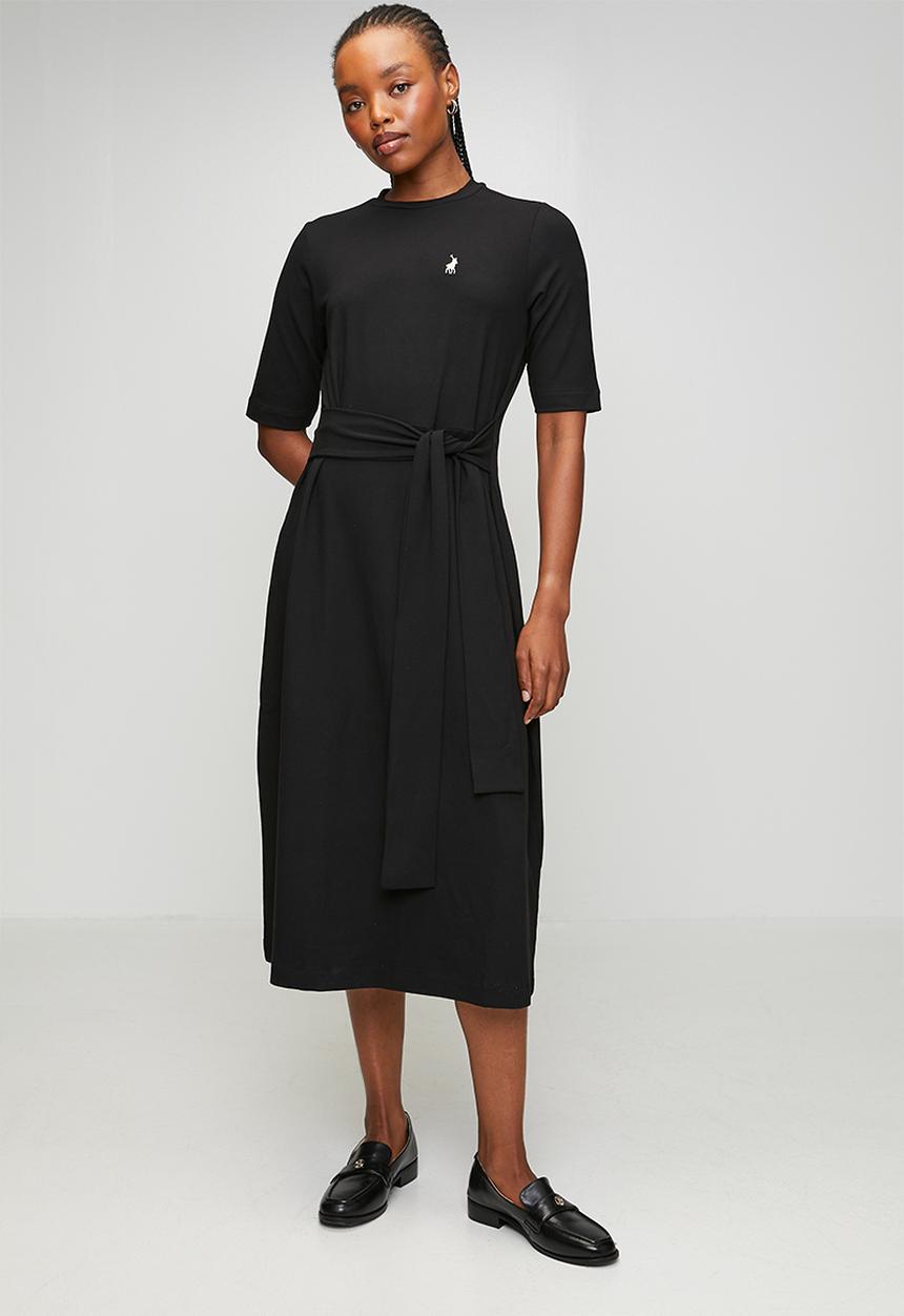 POLO - Wmn Melody Casual Wrap Dress - Black