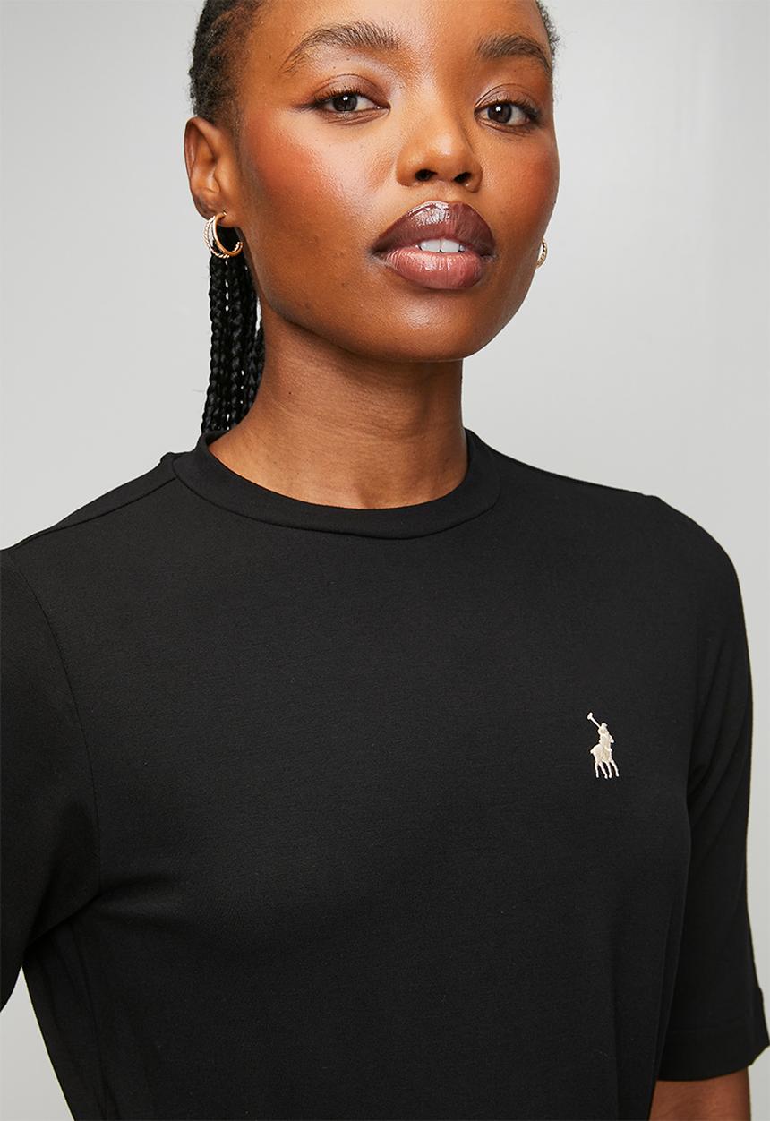 POLO - Wmn Melody Casual Wrap Dress - Black