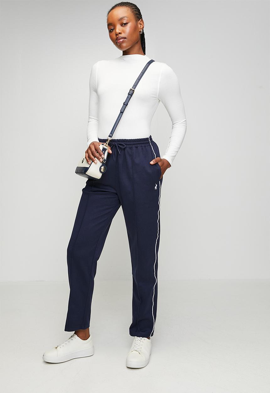 POLO - Wmn Tori Varsity Track Pant - Carbon