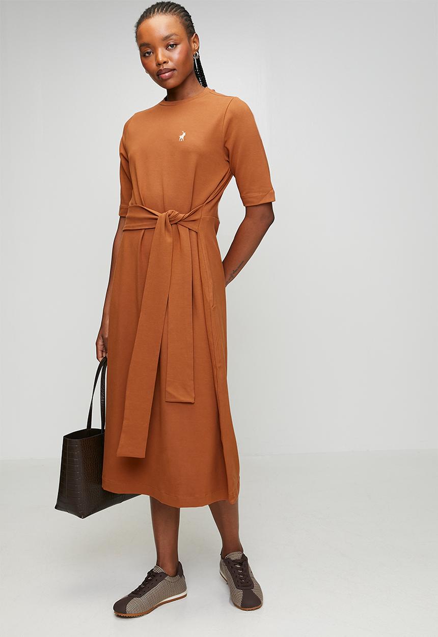 POLO - Wmn Melody Casual Wrap Dress - Clay