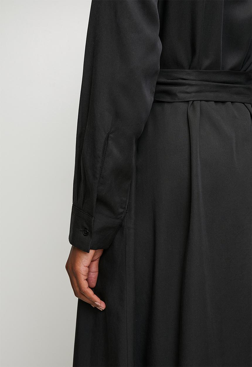 POLO - Wmn Mairi Tencel Ls Shirt Dress - Black
