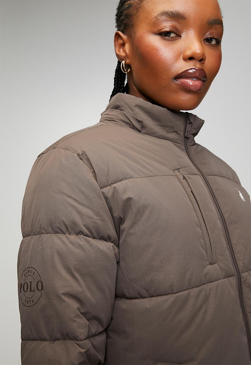 POLO - Wmn Piper Puffer Jacket - brown