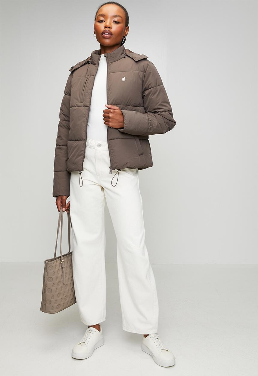 POLO - Wmn Piper Puffer Jacket - brown