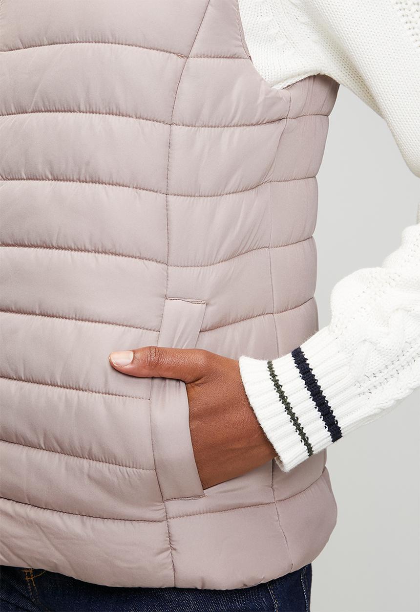 POLO - Wmn Bailey Sl Puffer Jacket - Rose Taupe