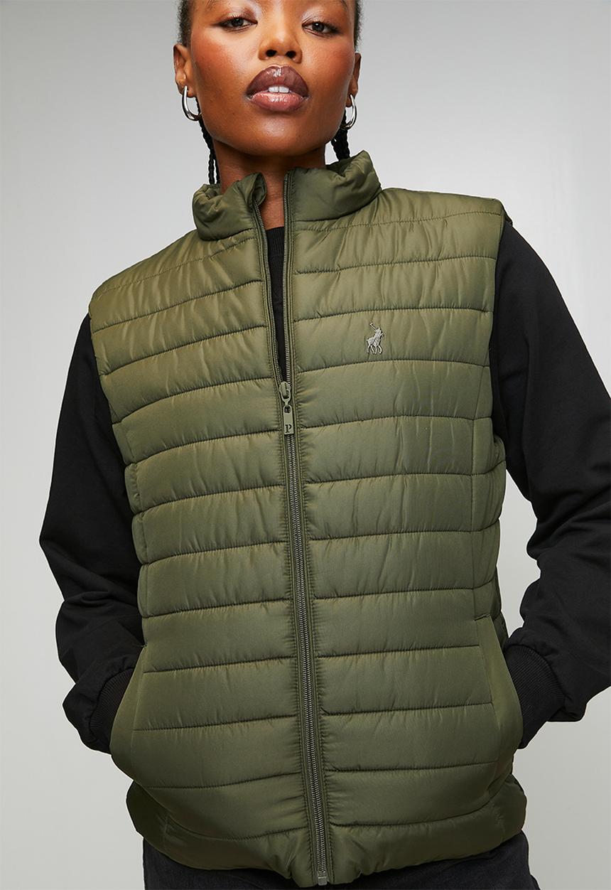 POLO - Wmn Bailey Sl Puffer Jacket - Olive