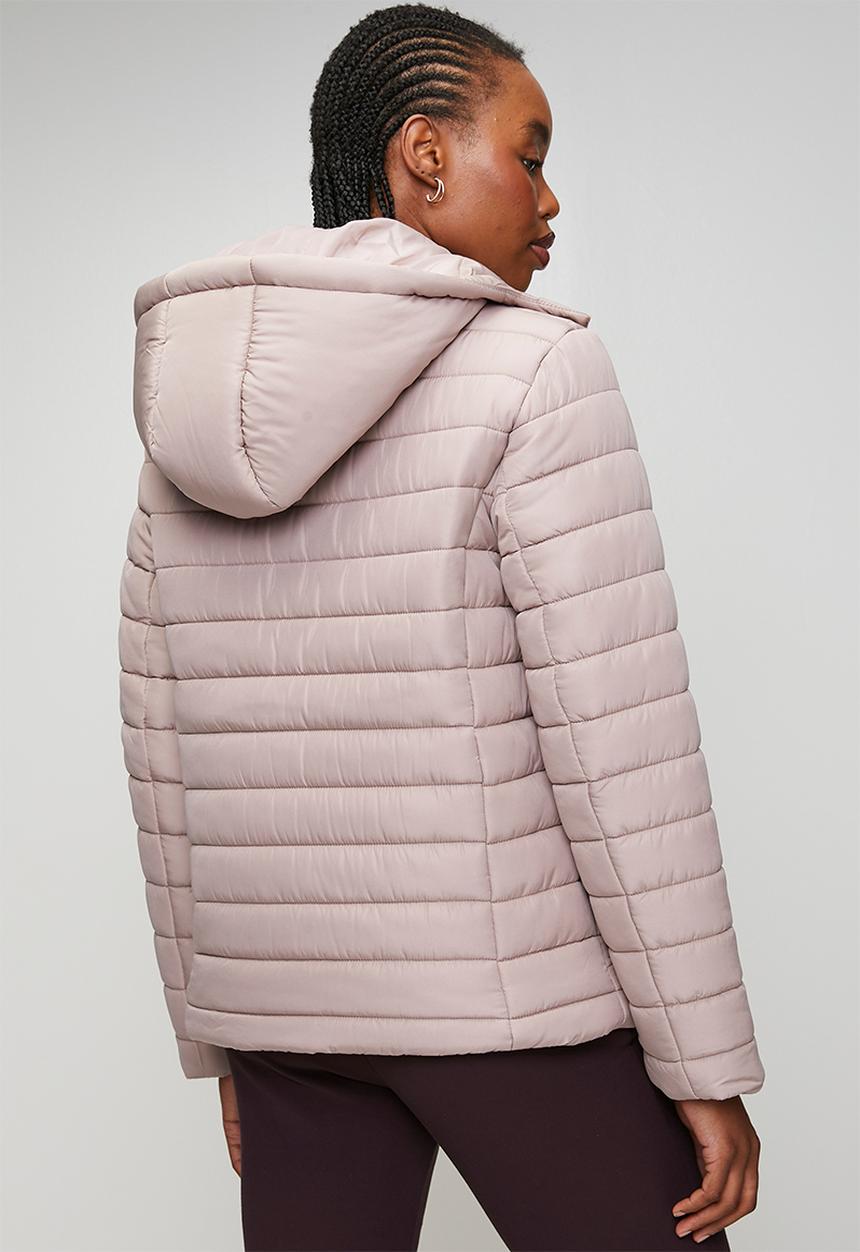 POLO - Wmn Blake Long sleeve Puffer Jacket - Rose Taupe