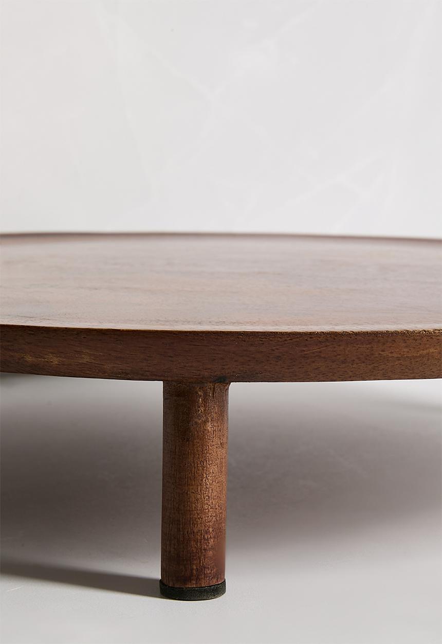 Sixth Floor - Round Wooden Décor Tray - Natural