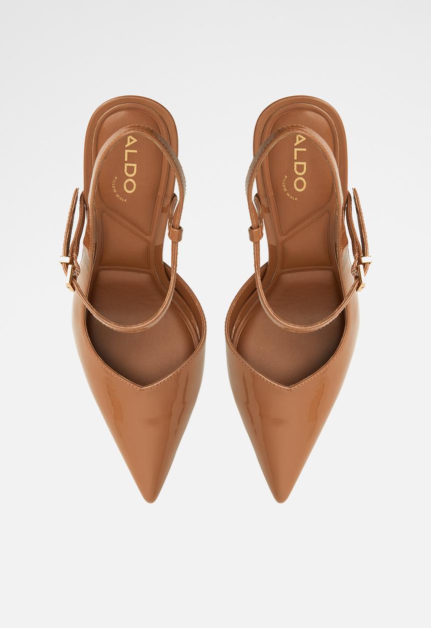 ALDO - Vivenne ankle strap heel - medium brown