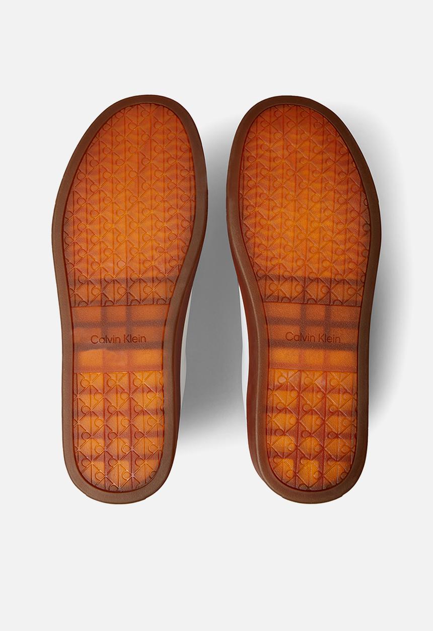 Calvin Klein - Classic Cupsole Laceup - Bright White/Bordeaux/Gum