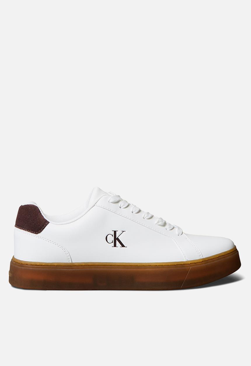 Calvin Klein - Classic Cupsole Laceup - Bright White/Bordeaux/Gum
