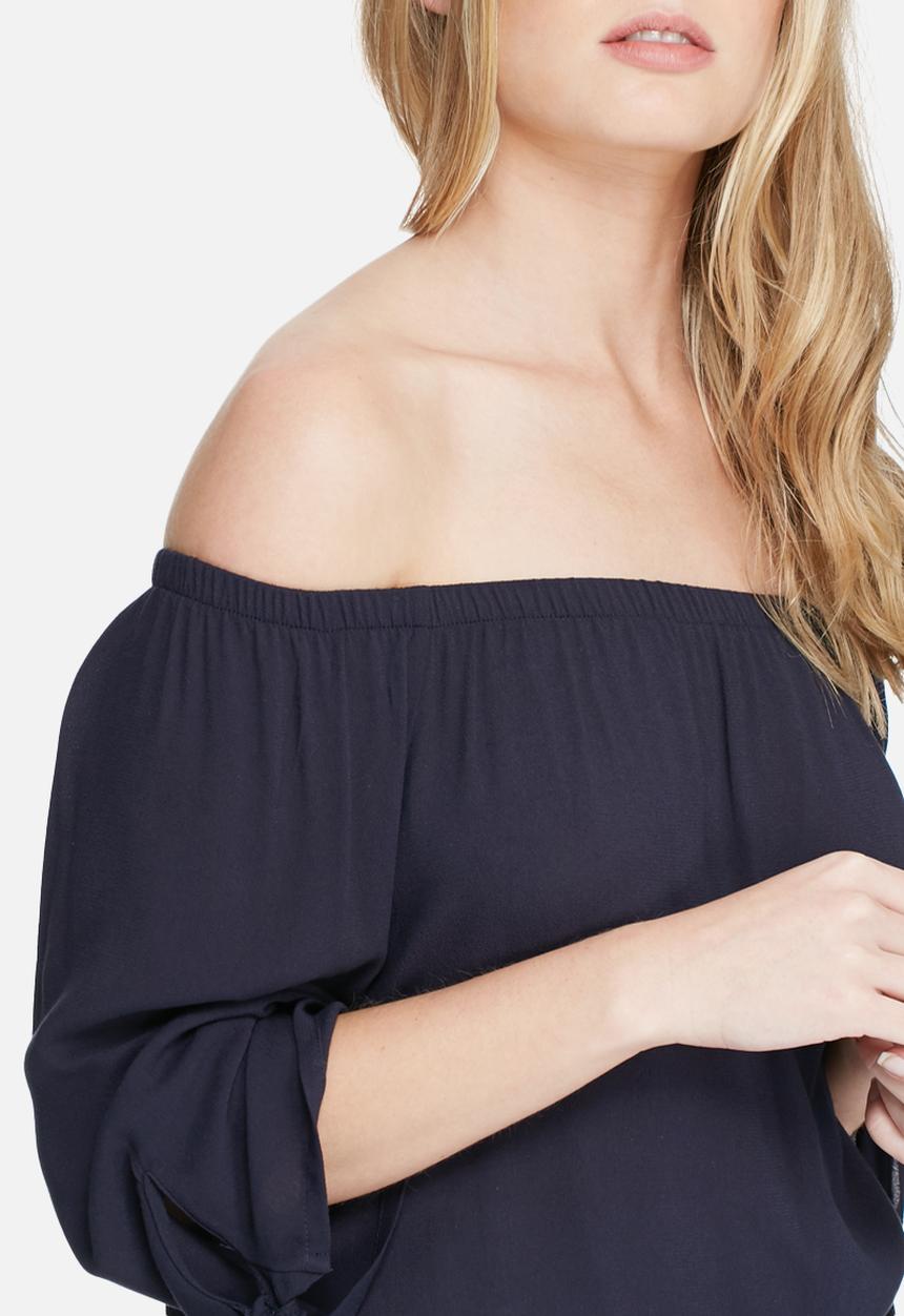 dailyfriday - Off shoulder crepe tie top