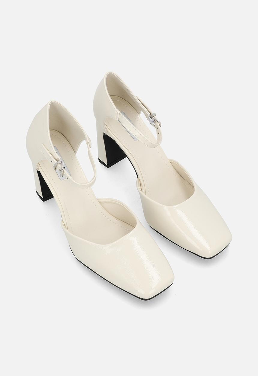 Madison® - Odessa ankle strap heel - off white