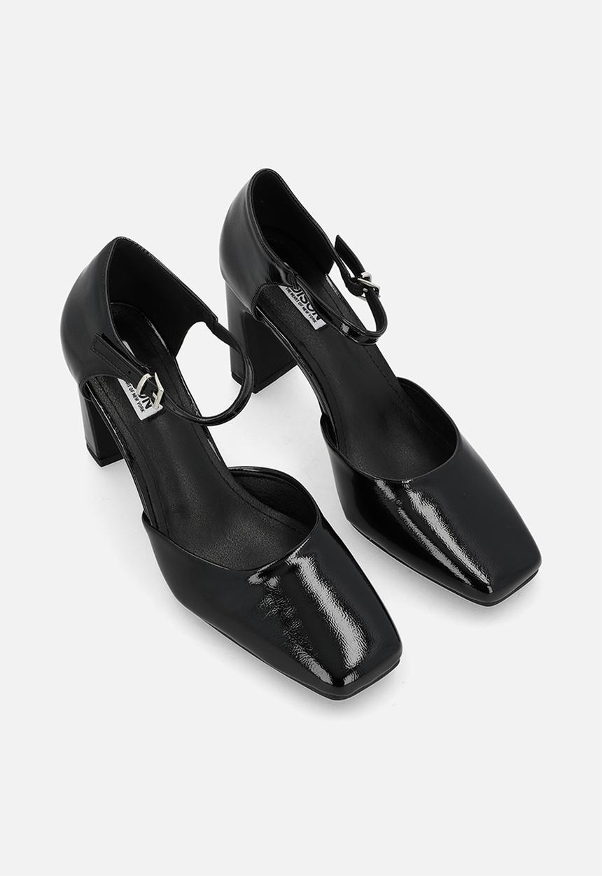 Madison® - Odessa ankle strap heel - black