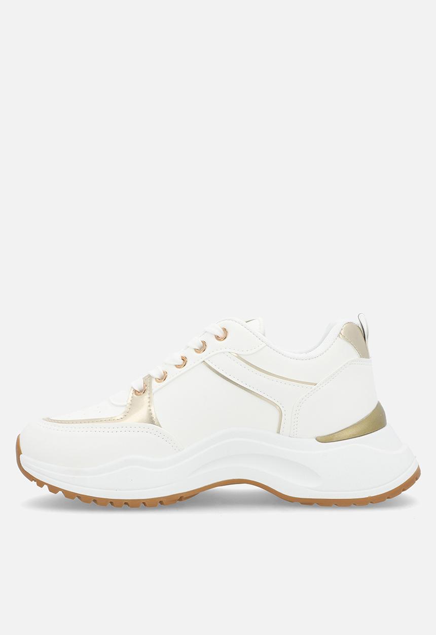 Madison® - Morgan sneaker - white & gold
