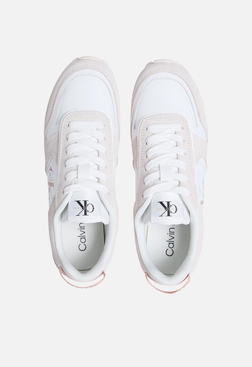 Calvin Klein - Toothy Runner Laceup - White/Ancient White