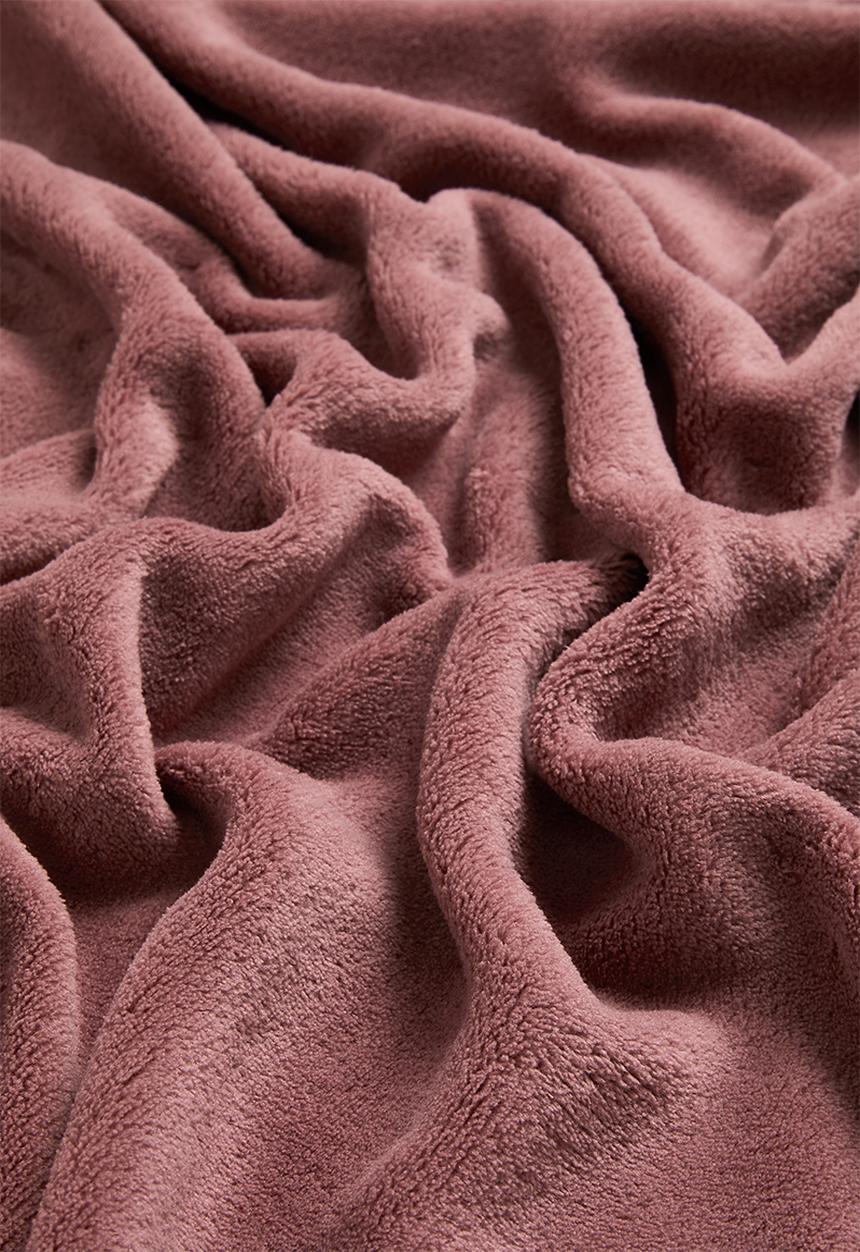 Sixth Floor - Fleece Throw - Dusty Pink