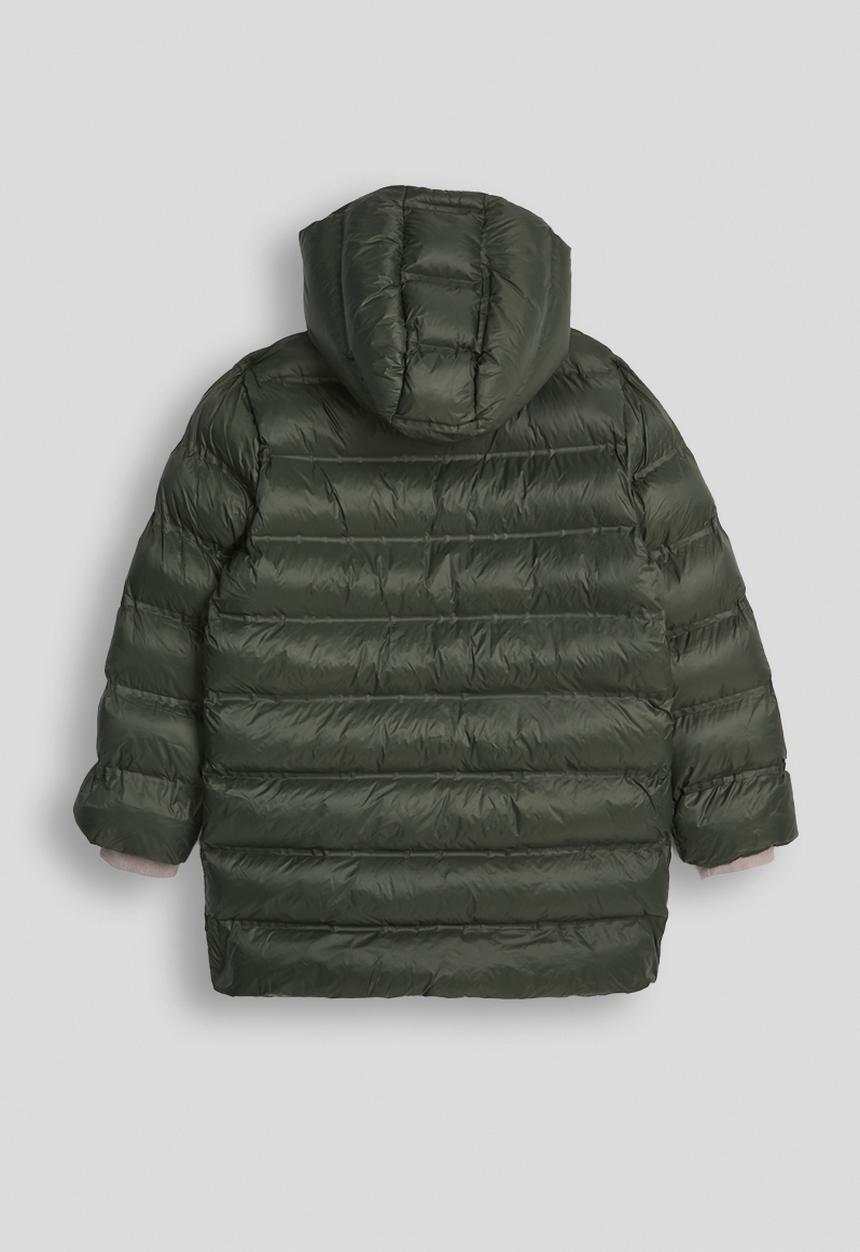 Ziyanda longer length puffer jacket - olive
