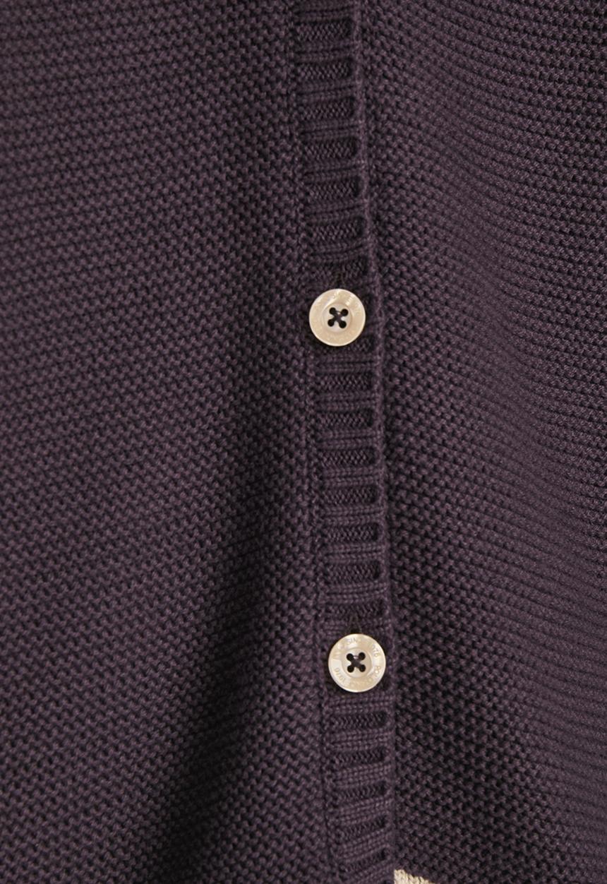 POLO - Audrey knitted cardigan - plum