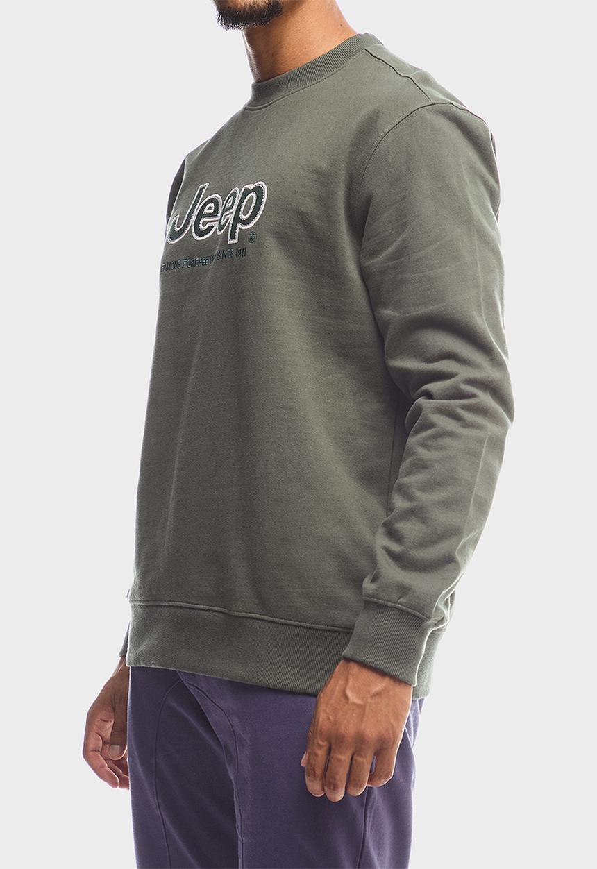 JEEP - Applique Fleece Crewneck - Green