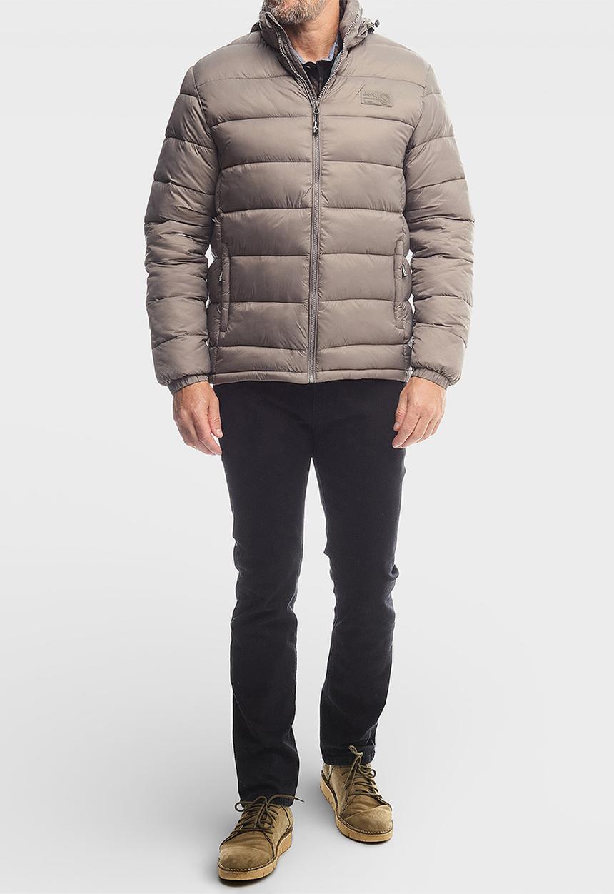 JEEP - Long Sleeve Puffer Jacket - Brown