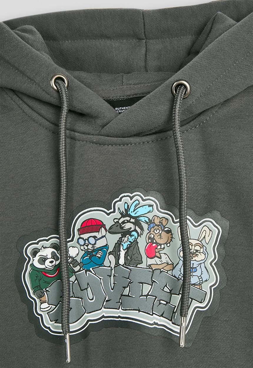 SOVIET - Boys Animation Hoody - Anthracite