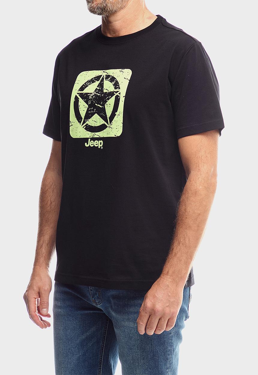 JEEP - Logo Star Tee - Black