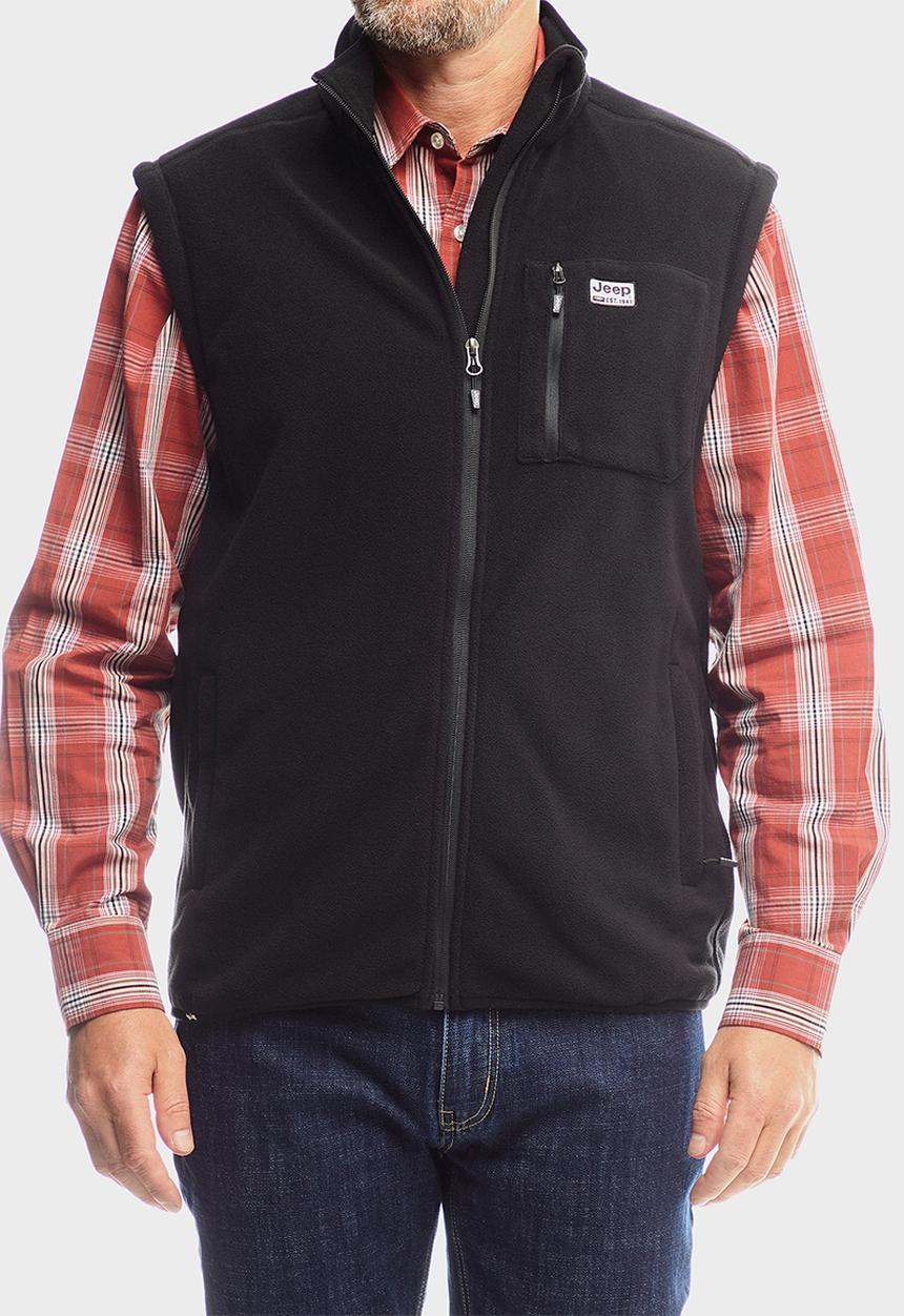 JEEP - Core Fleece Gilet - Black
