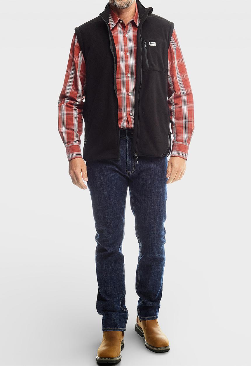 JEEP - Core Fleece Gilet - Black