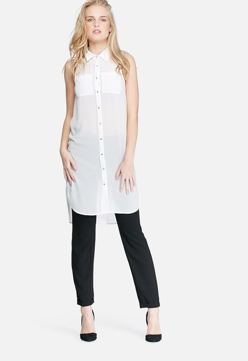 dailyfriday - Sleeveless pocket tunic top