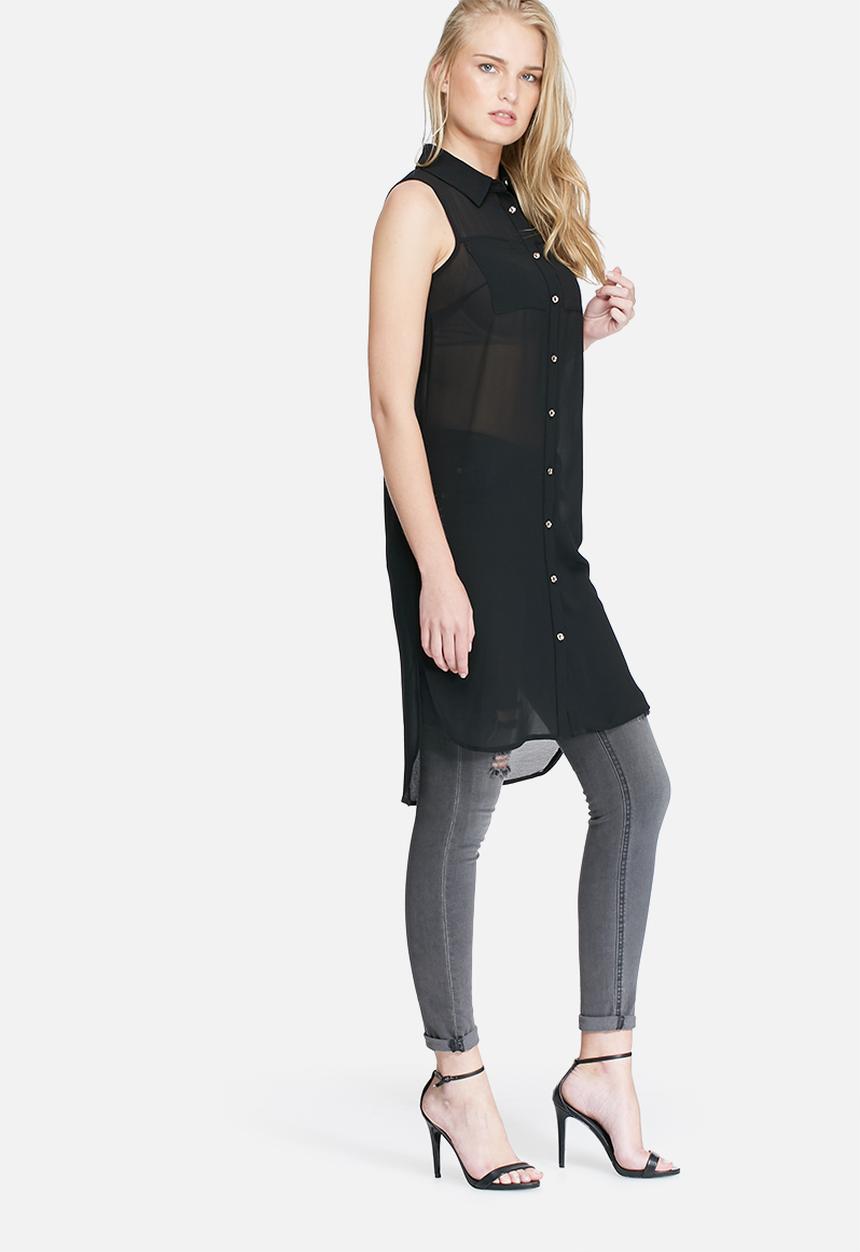 dailyfriday - Sleeveless pocket tunic top