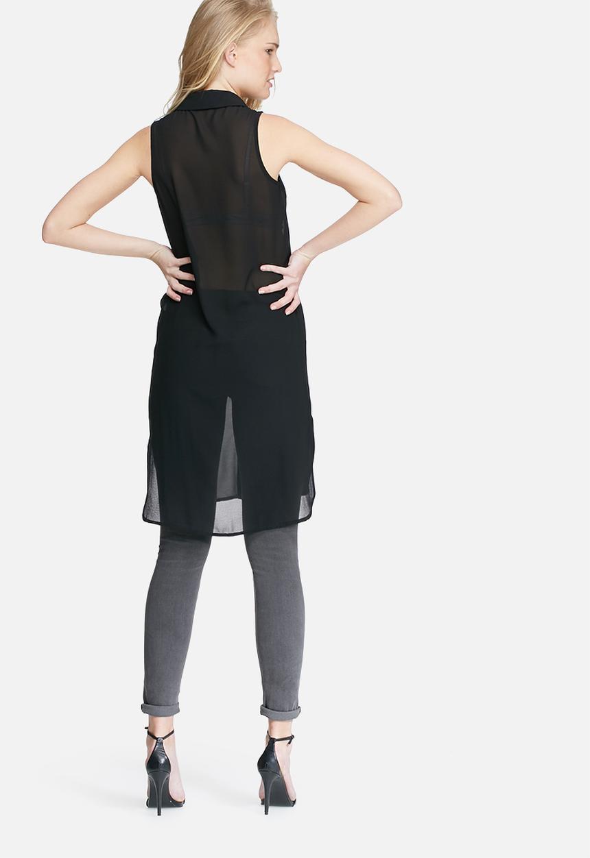 dailyfriday - Sleeveless pocket tunic top