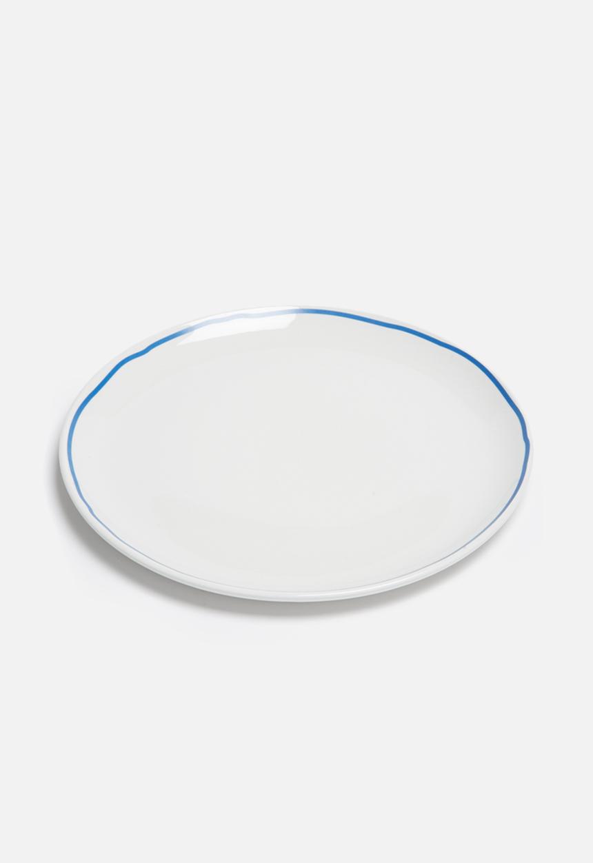 Sixth Floor - Blue edge dinner plate set of 4