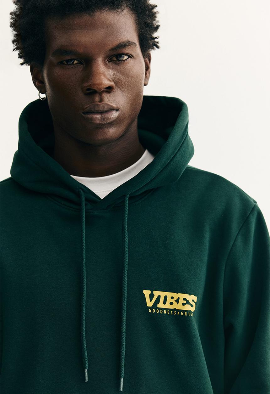 Regular fit hoodie - green/snoopy - 0846933172