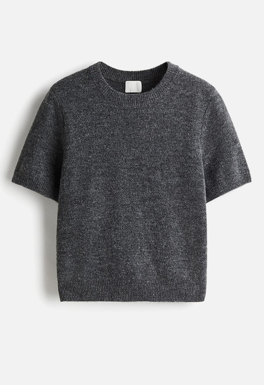 H&M - Fine-knit jumper - dark grey marl