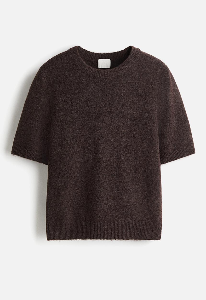 H&M - Fine-knit jumper - dark brown