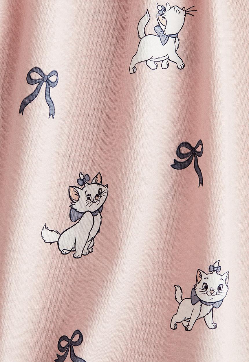 H&M - Sleeveless jersey dress - light pink/aristocats