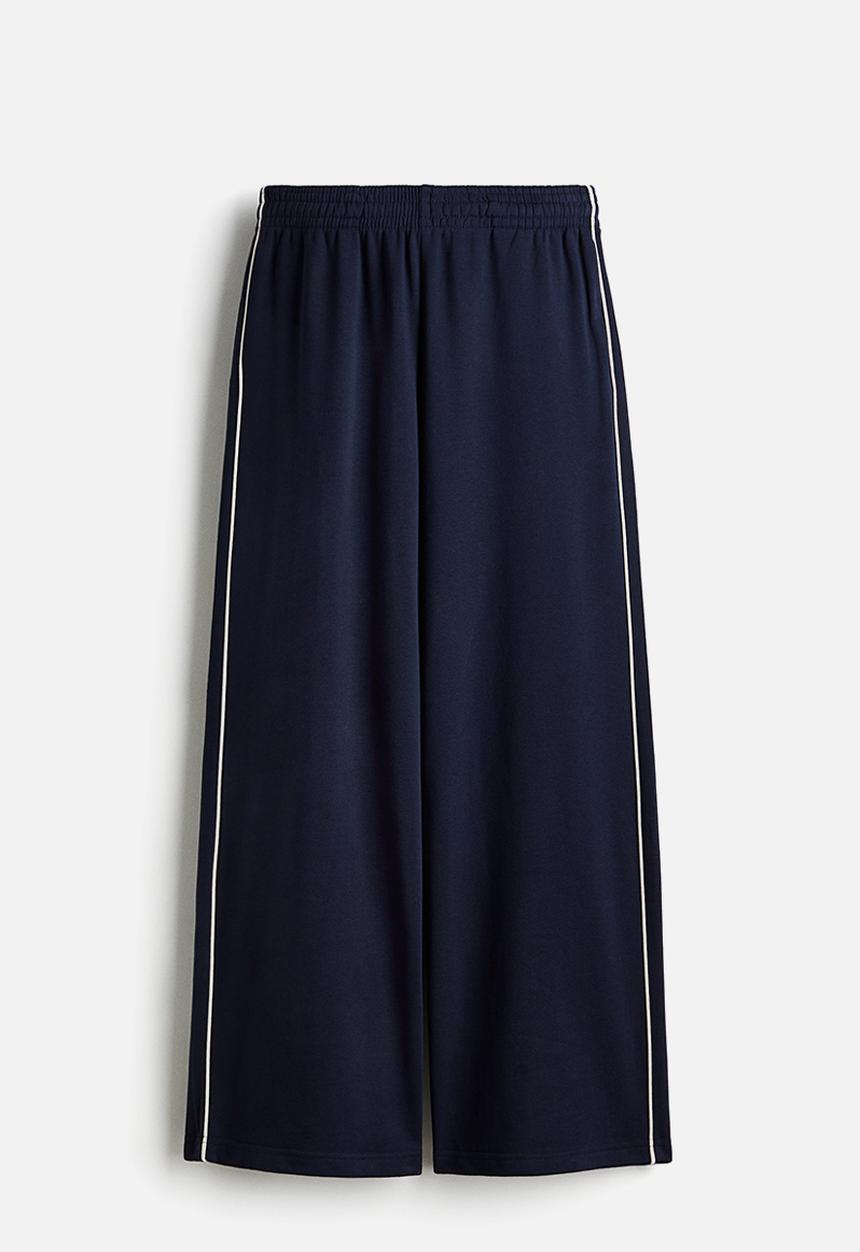 H&M - Wide joggers - navy blue