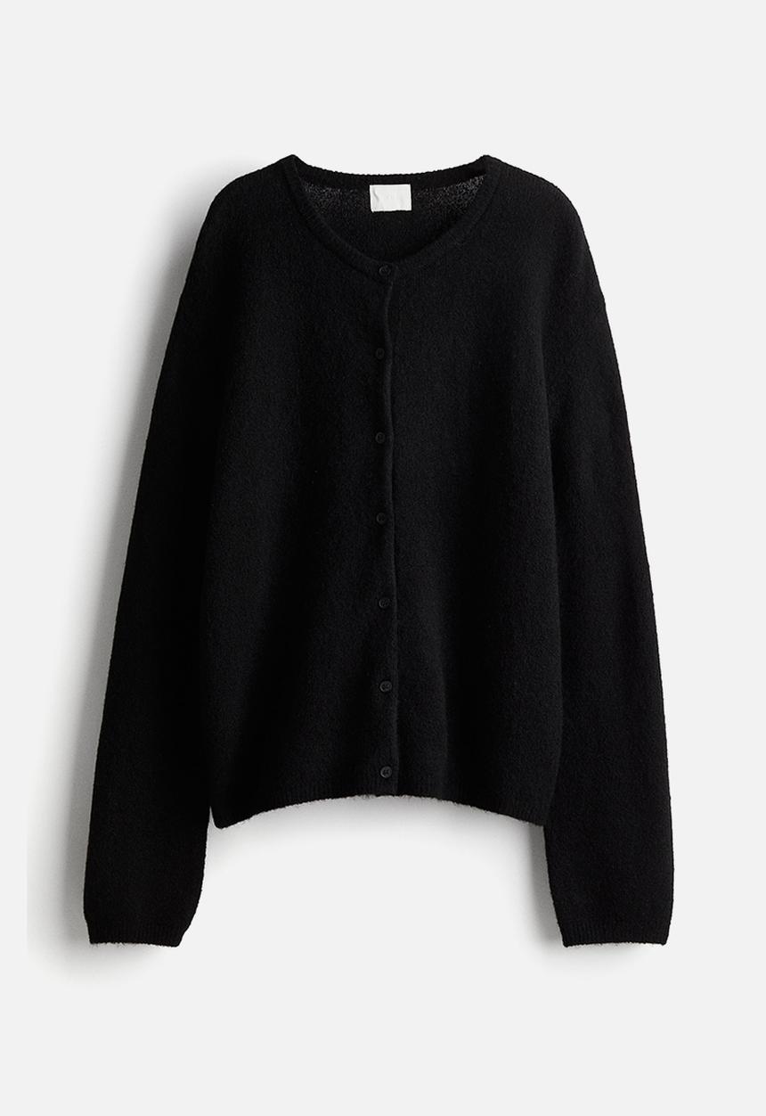 H&M - Loose-fit cardigan - black