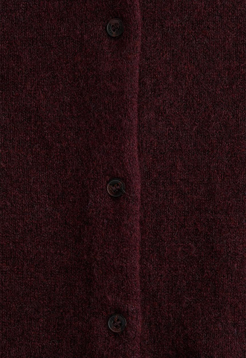 H&M - Loose-fit cardigan - burgundy