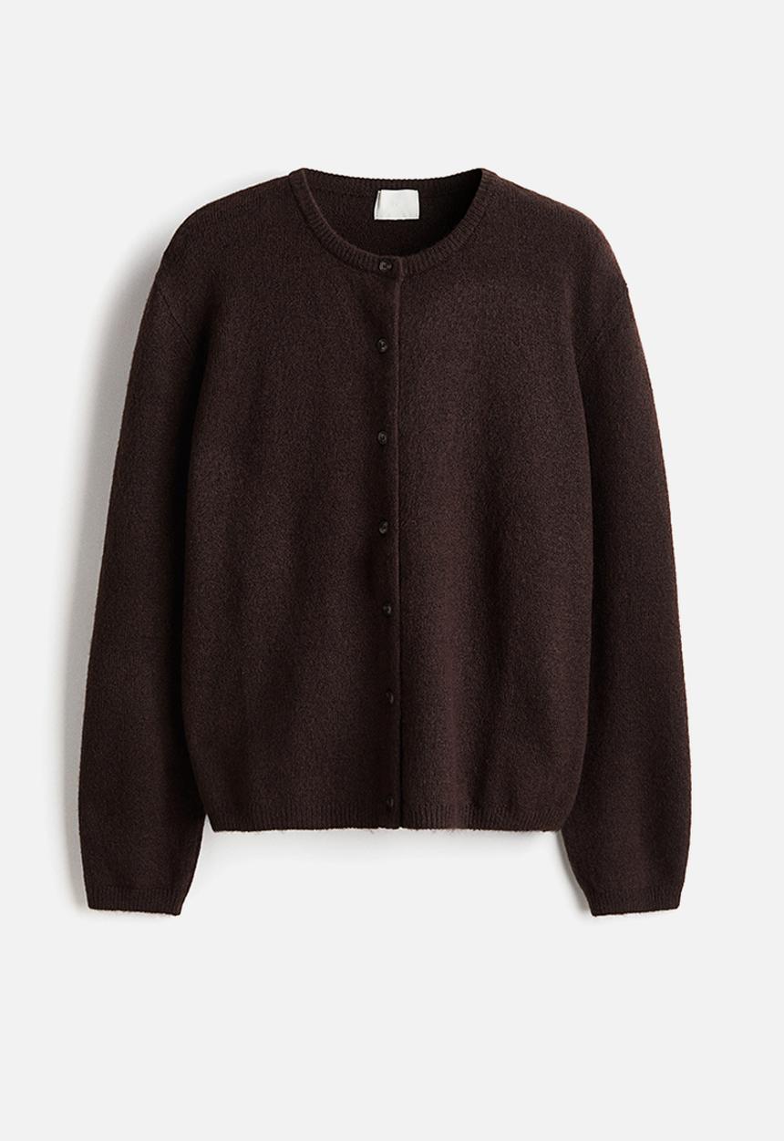 H&M - Loose-fit cardigan - dark brown