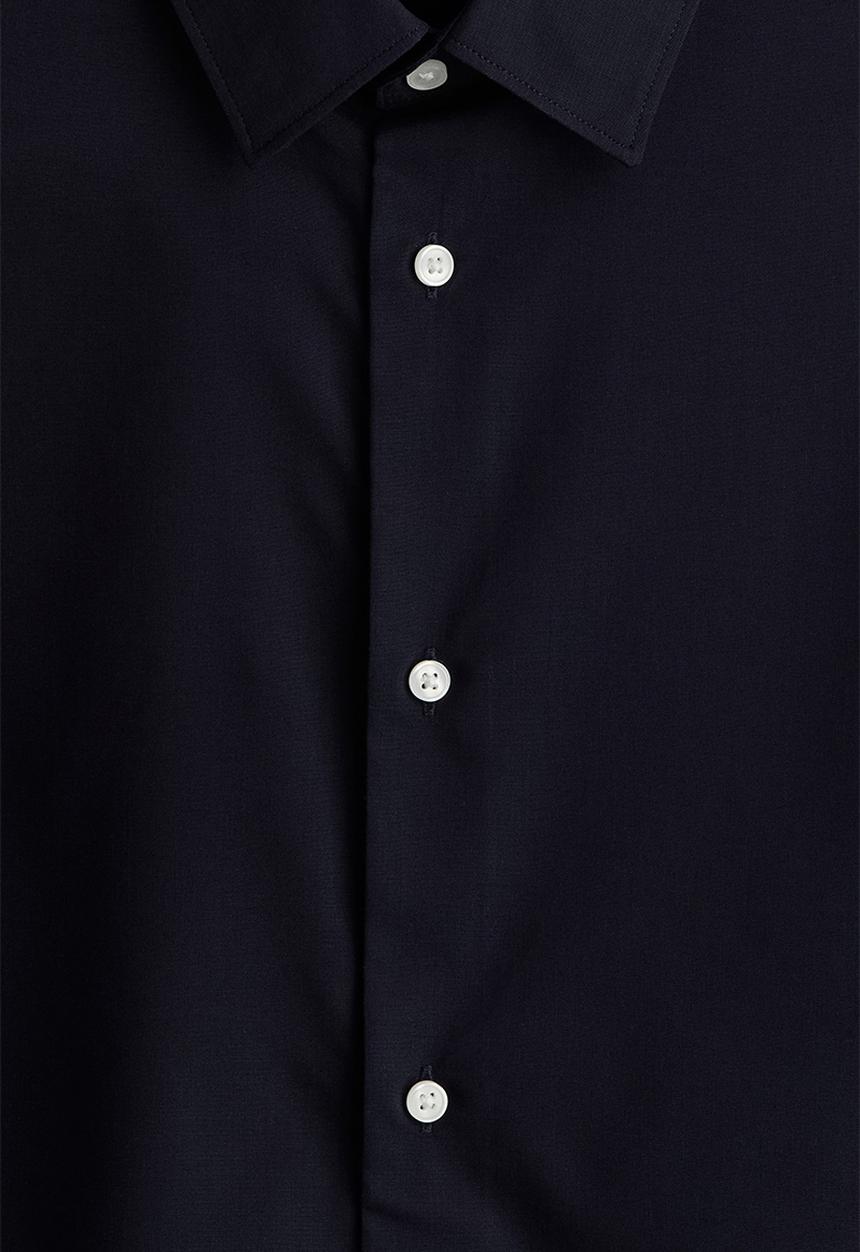 H&M - Slim fit easy-iron shirt - blue