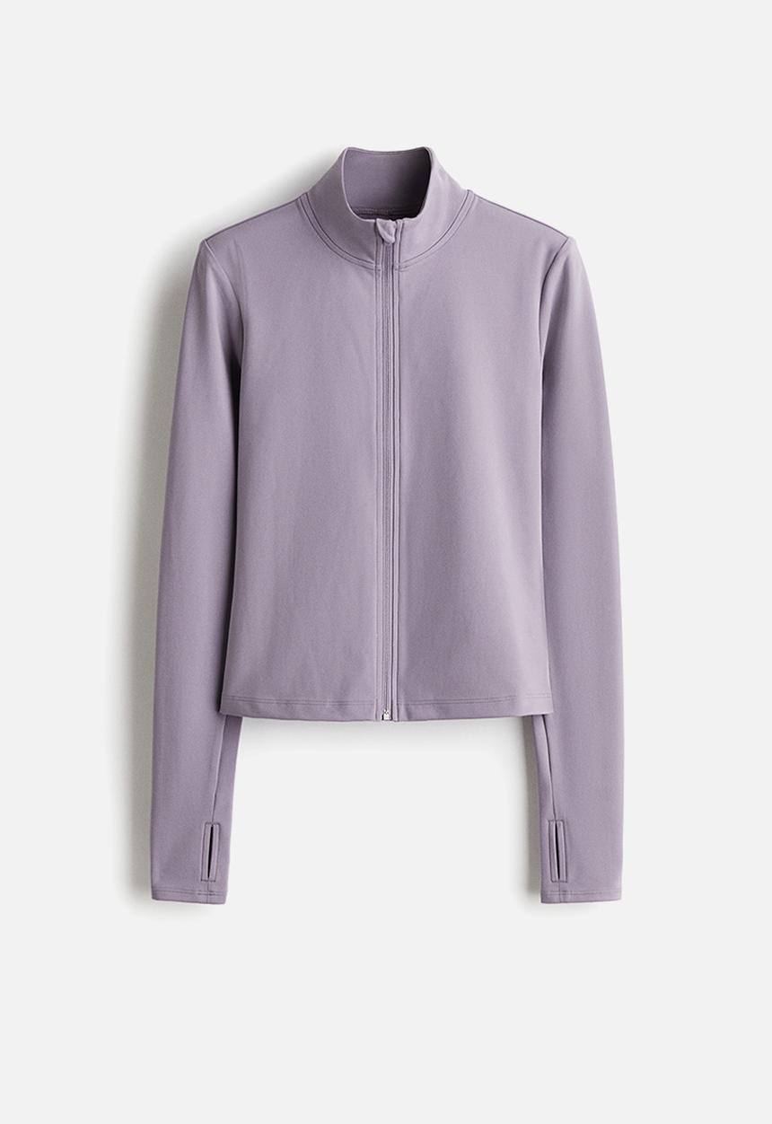 H&M - Zip-through sports jacket with softmove™ - frosty lilac