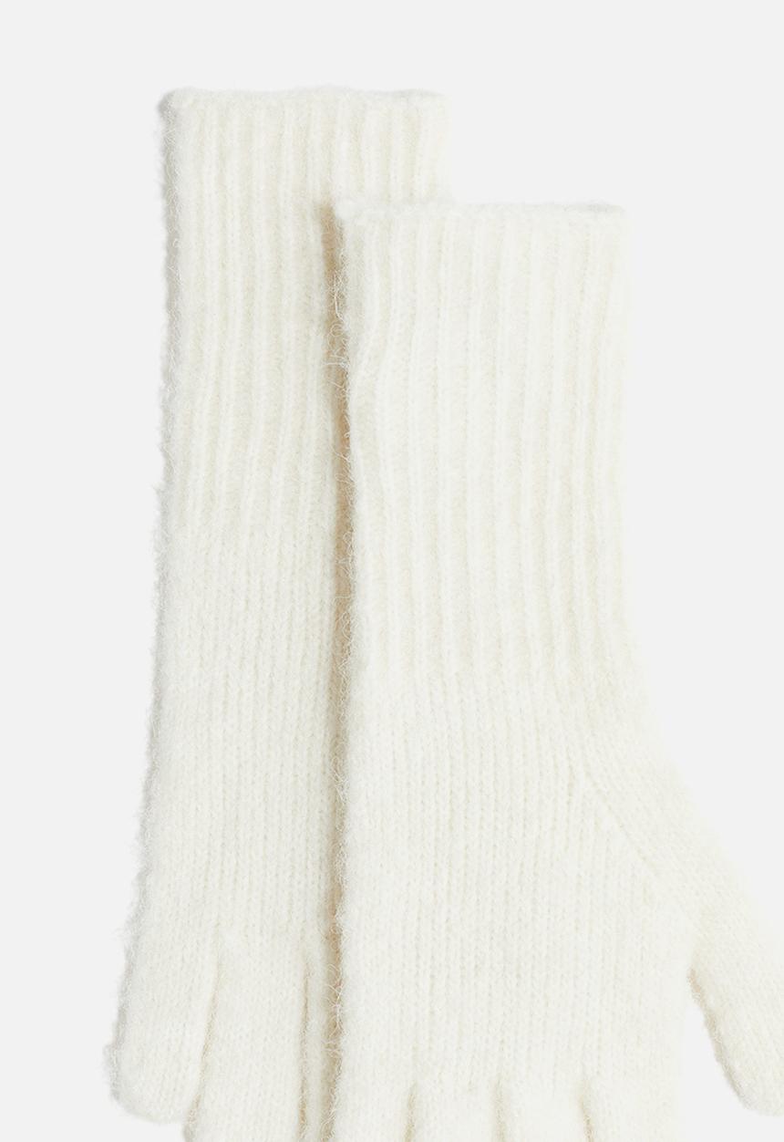 H&M - Knitted gloves - cream