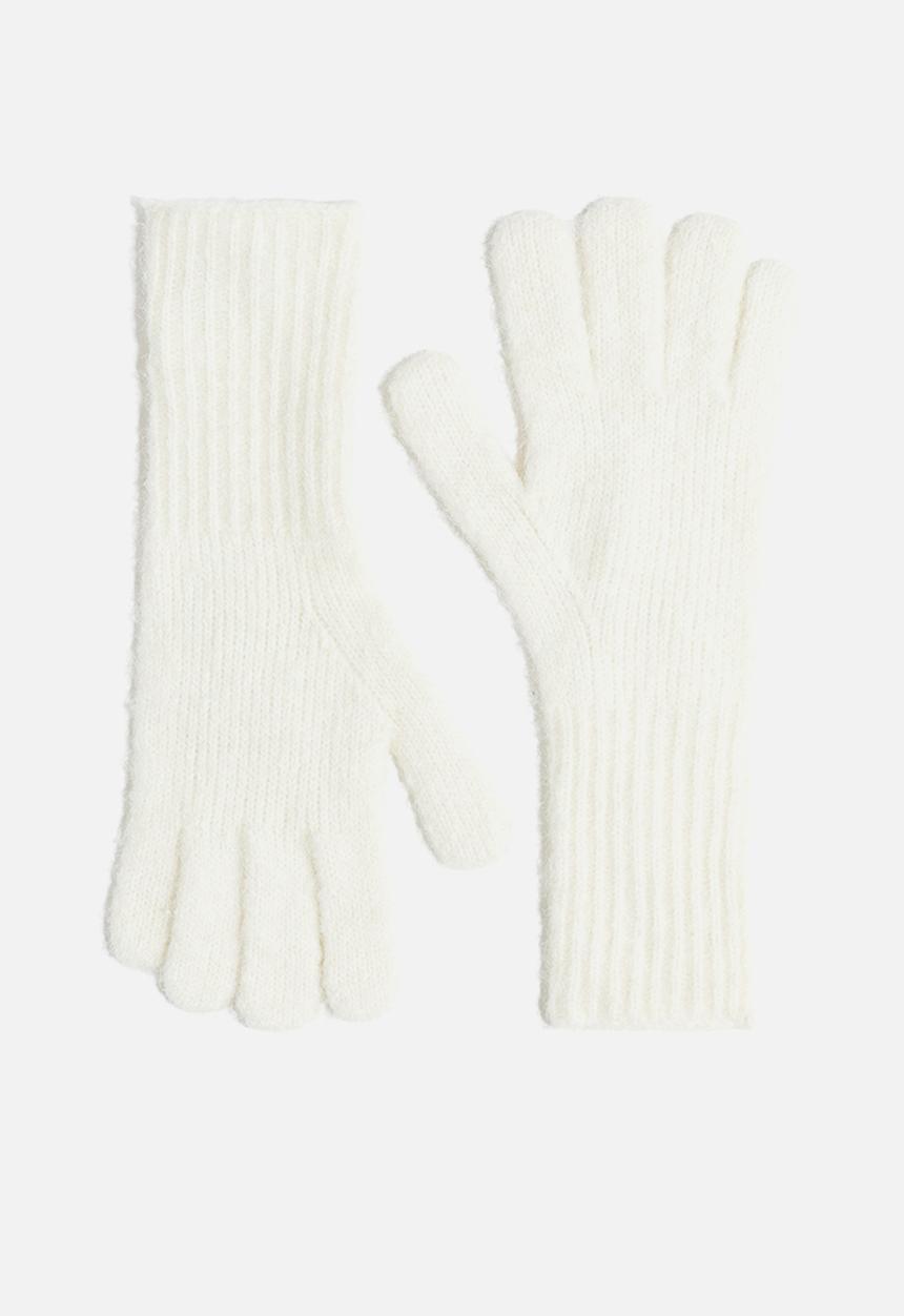 H&M - Knitted gloves - cream