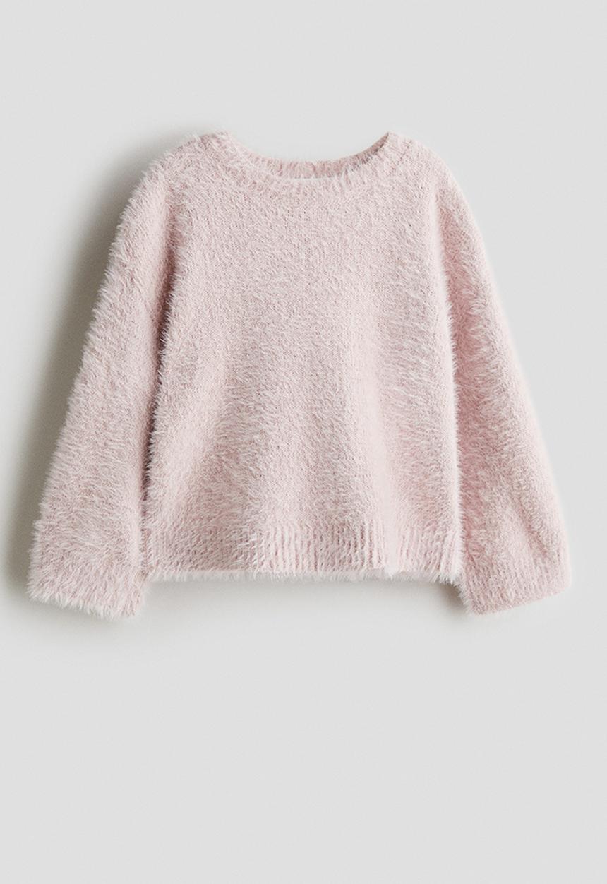 H&M - Brushed fine-knit jumper - pink